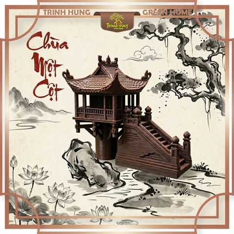 [Bộ] Mô hình chùa 1 cột in 3D
