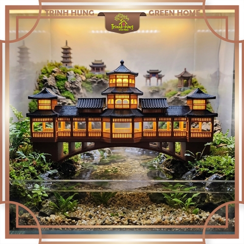 Mô hình nhà cổ trung quốc - Phong vũ kiều