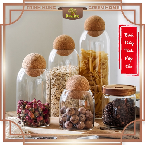 Bình thủy tinh nắp bấc cầu