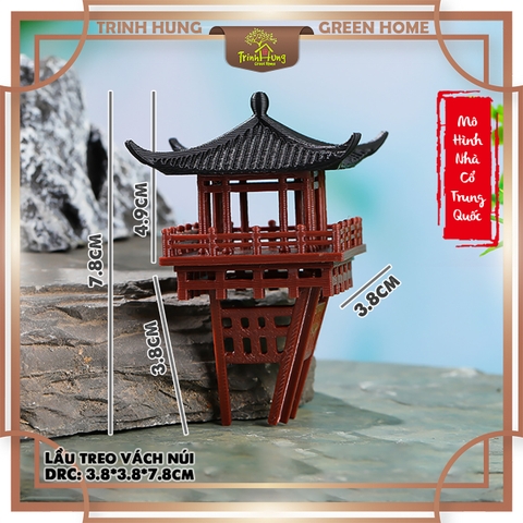 Mô hình nhà cổ trung quốc - Lầu treo vách núi