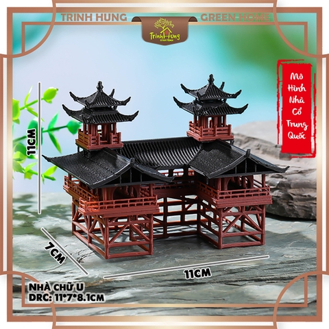 Mô hình nhà cổ trung quốc - hành lang chữ U