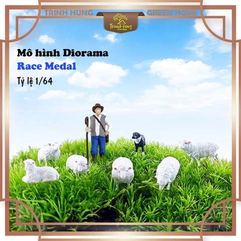 Bộ mô hình chăn cừu Diorama - Race Medal 1:64
