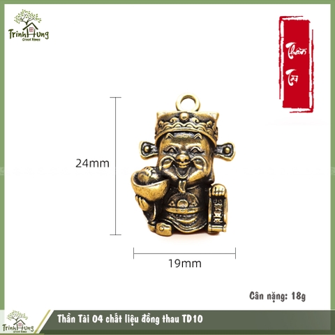 Thần Tài 04 chất liệu đồng thau TD10