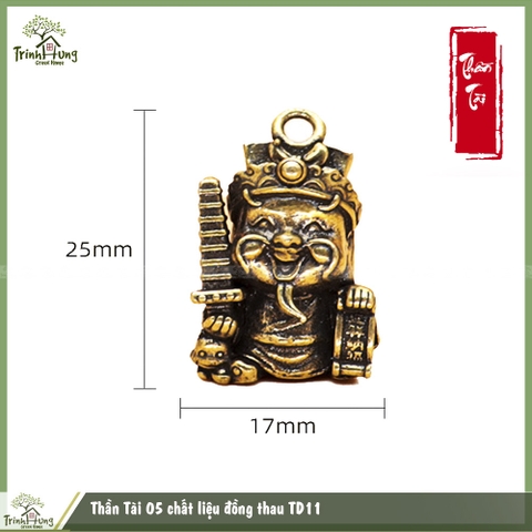Thần Tài 05 chất liệu đồng thau TD11