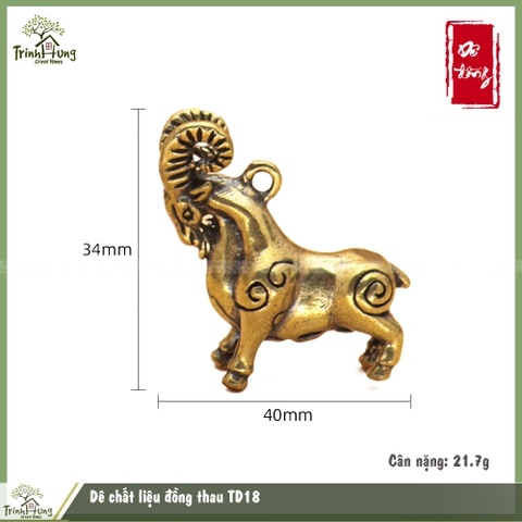 Dê chất liệu đồng thau TD18