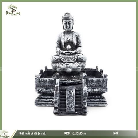 Tượng phật ngồi bệ đá