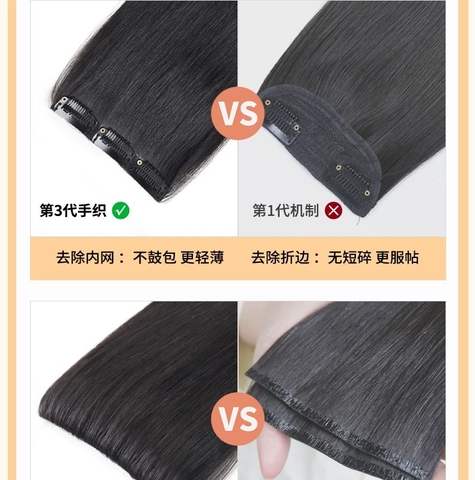 Kẹp phím tóc thật - 5 phím kẹp cải tiến 60cm