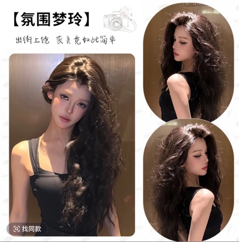 Sóng xù barbie nâu đen