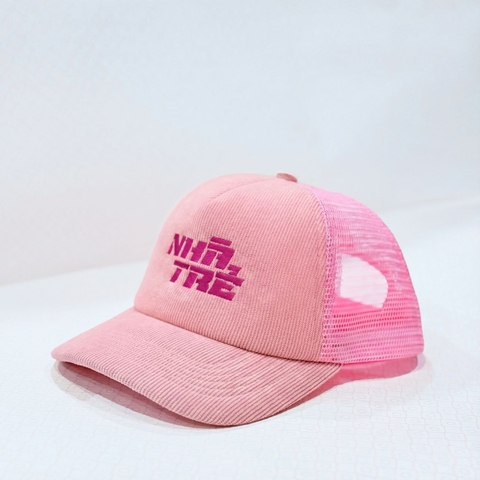 Mesh Cap Nhà Trẻ (Logo Hồng Đậm)