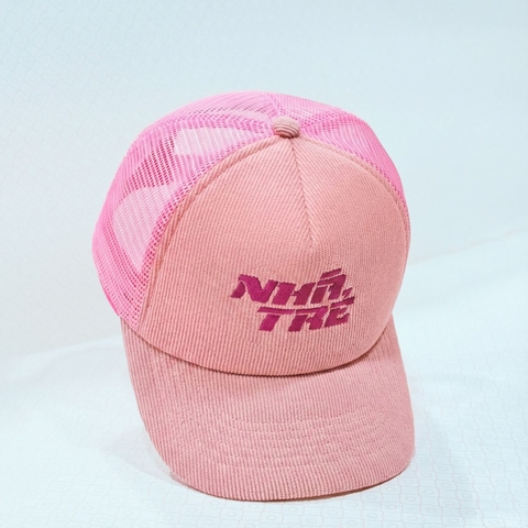 Mesh Cap Nhà Trẻ (Logo Hồng Đậm)