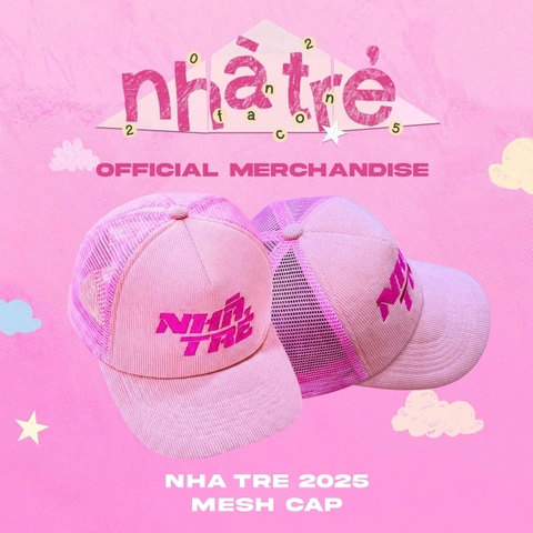 Mesh Cap Nhà Trẻ (Logo Hồng Đậm)