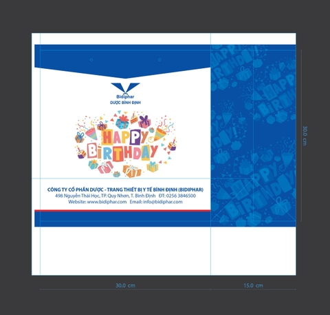 TÚI GIẤY Happy Birthday  - Thiết Kế Theo Yêu cầu