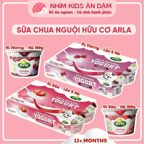 Sữa Chua Nguội ARLA Natural Đan Mạch - Mềm Mịn, Ít Đường, Tốt Cho Tiêu Hóa - Dành Cho Bé Từ 1 Tuổi