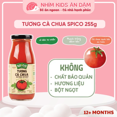 Tương Cà Chua SPICO Cô Đặc Tự Nhiên, Thuần Chay, Phù Hợp Cho Bé Ăn Dặm Và Gia Đình