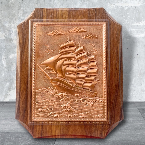 QUÀ TẶNG TRANH ĐỒNG THUẬN BUỒM XUÔI GIÓ (Kích thước 20cm x 25cm)..