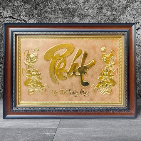 TRANH ĐỒNG CHỮ PHÁT <br> (Kích thước 38cm x 54cm)...
