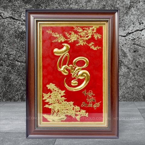 TRANH ĐỒNG CHỮ THUẬN <br> (Kích thước 38cm x 54cm)