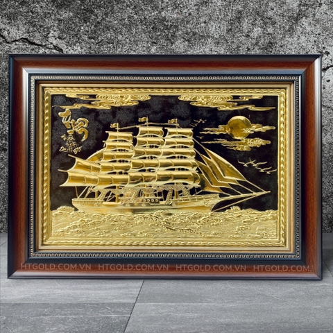 TRANH ĐỒNG THUẬN BUỒM XUÔI GIÓ (38cm*54cm)