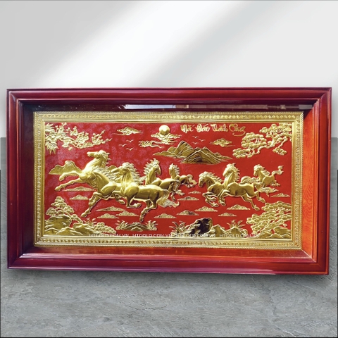 TRANH MÃ ĐÁO THÀNH CÔNG BẰNG ĐỒNG (62cm x 108cm)