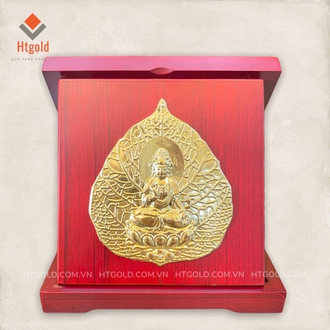 QUÀ TẶNG LÁ BỒ ĐỀ BẰNG ĐỒNG (Kích thước 16cm)