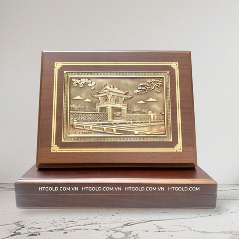 TRANH KHUÊ VĂN CÁC BẰNG ĐỒNG (Kt 17 x 22cm; Phủ bì 20 x 25cm)