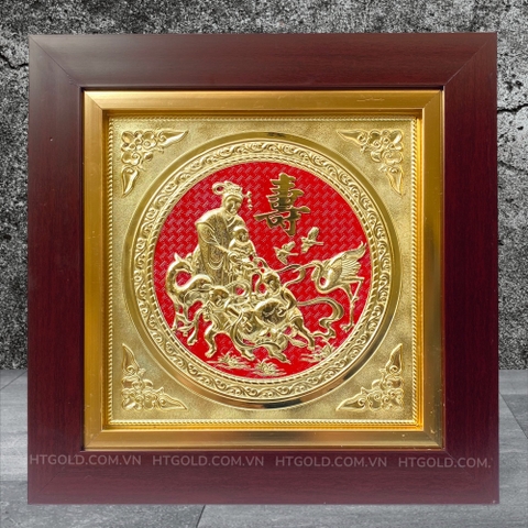 TRANH MỪNG THỌ CỤ BÀ BẰNG ĐỒNG <br> (Kích thước 42cm x 42cm)