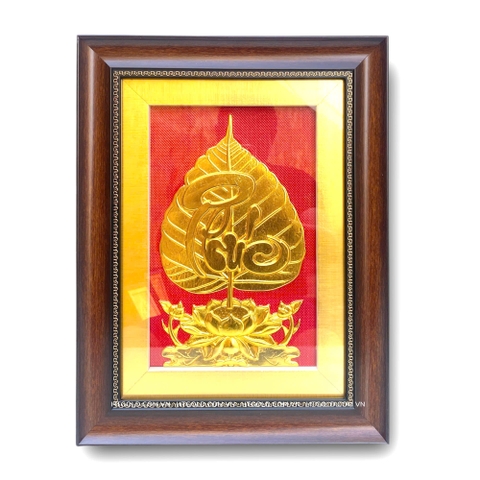 TRANH LÁ BỒ ĐỀ CHỮ 