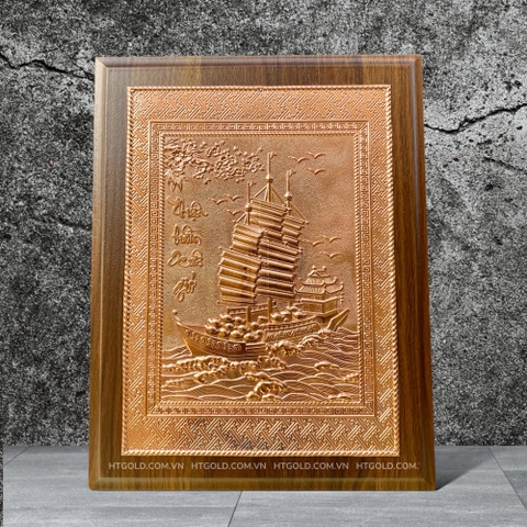 QUÀ TẶNG TRANH ĐỒNG THUẬN BUỒM XUÔI GIÓ (Kích thước 32cm x 24cm))