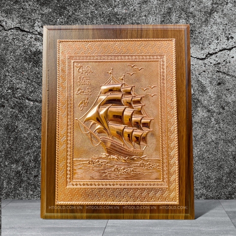 QUÀ TẶNG TRANH ĐỒNG THUẬN BUỒM XUÔI GIÓ (Kích thước 32cm x 24cm))