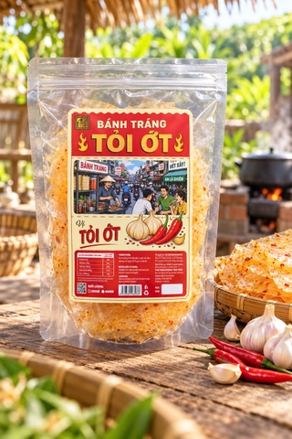 BÁNH TRÁNG MUỐI TỎI (CAY)