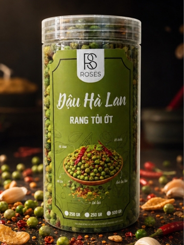 Đậu Hà Lan Rang Tỏi Ớt 500Gr