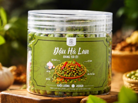 Đậu Hà Lan Rang Tỏi Ớt 200gr