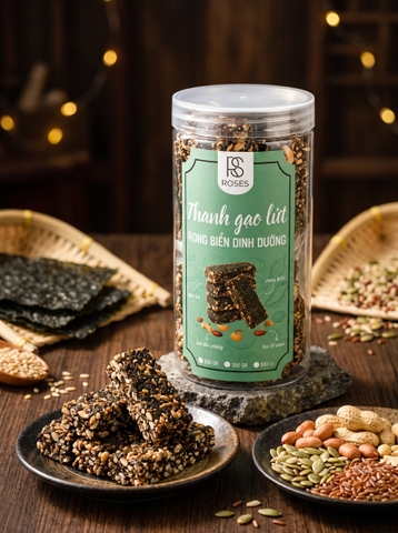 Thanh Gạo Lứt Siêu Rong Biển - 250Gr