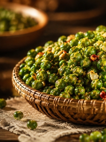 Đậu Hà Lan Rang Tỏi Ớt 500Gr