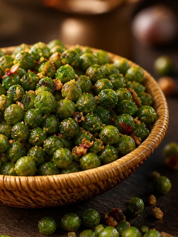 Đậu Hà Lan Rang Tỏi Ớt 500Gr