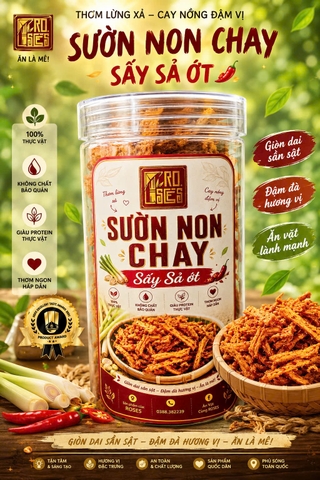 Sườn Non Chay Sấy Sả Ớt - 200gr