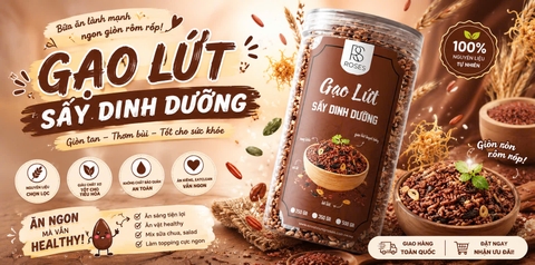 Gạo Lứt Sấy Dinh Dưỡng 250gr