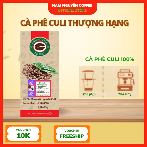 Cà phê Culi rang mộc nguyên chất 5kg, cà phê giá sỉ dành cho quán