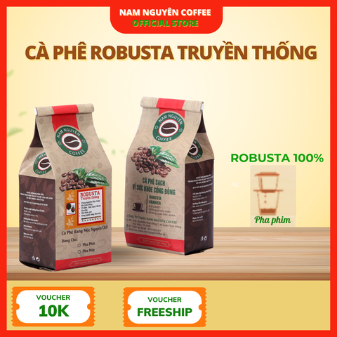 Cà phê Robusta Truyền Thống 5kg , cà phê giá sỉ dành cho chủ quán