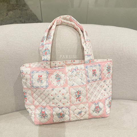 túi tote hoa chần bông