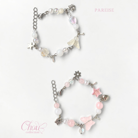 vòng thép charm bướm