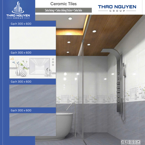 Bộ gạch ốp tường Redstar 300x600mm Ceramic RTC36.8934