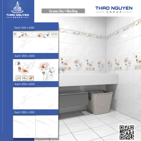 Bộ gạch ốp tường Redstar 300x600mm Ceramic RTC36.8928