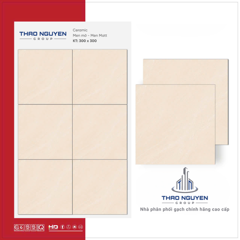 Gạch lát 30x30 Be RedStar men Matt Ceramic REC33.4838
