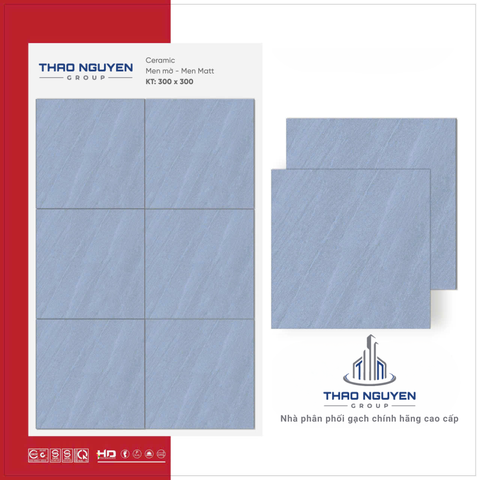 Gạch lát 30x30 Xanh Ghi RedStar men Matt Ceramic REC33.4839