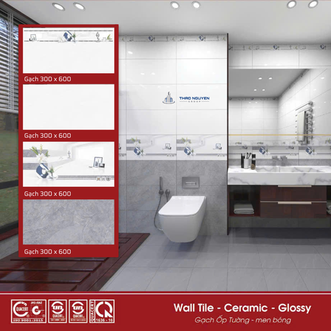 Bộ gạch ốp tường Redstar 300x600mm Ceramic REC36.8884
