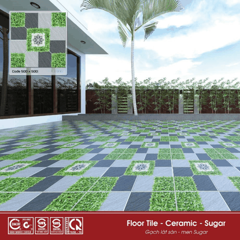 Gạch sân vườn 50x50 RedStar men Sugar Ceramic REC55.4808