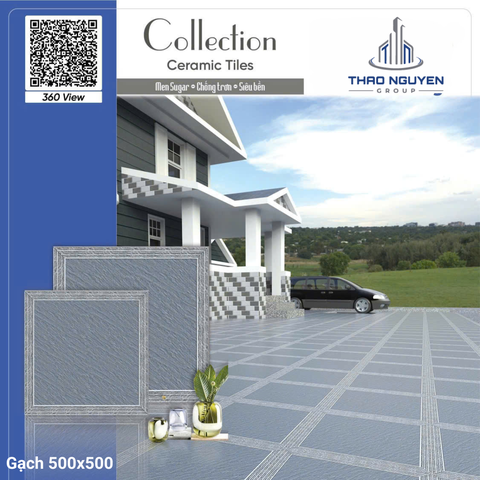 Gạch sân vườn 50x50 RedStar men Sugar Ceramic RTC55.4901