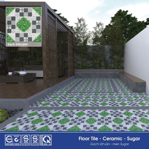 Gạch sân vườn 50x50 RedStar men Sugar Ceramic RTC55.4908