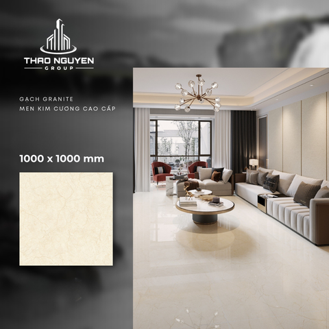 Gạch lát 1000x1000 CMC men kim cương Granite CGD1010007S3